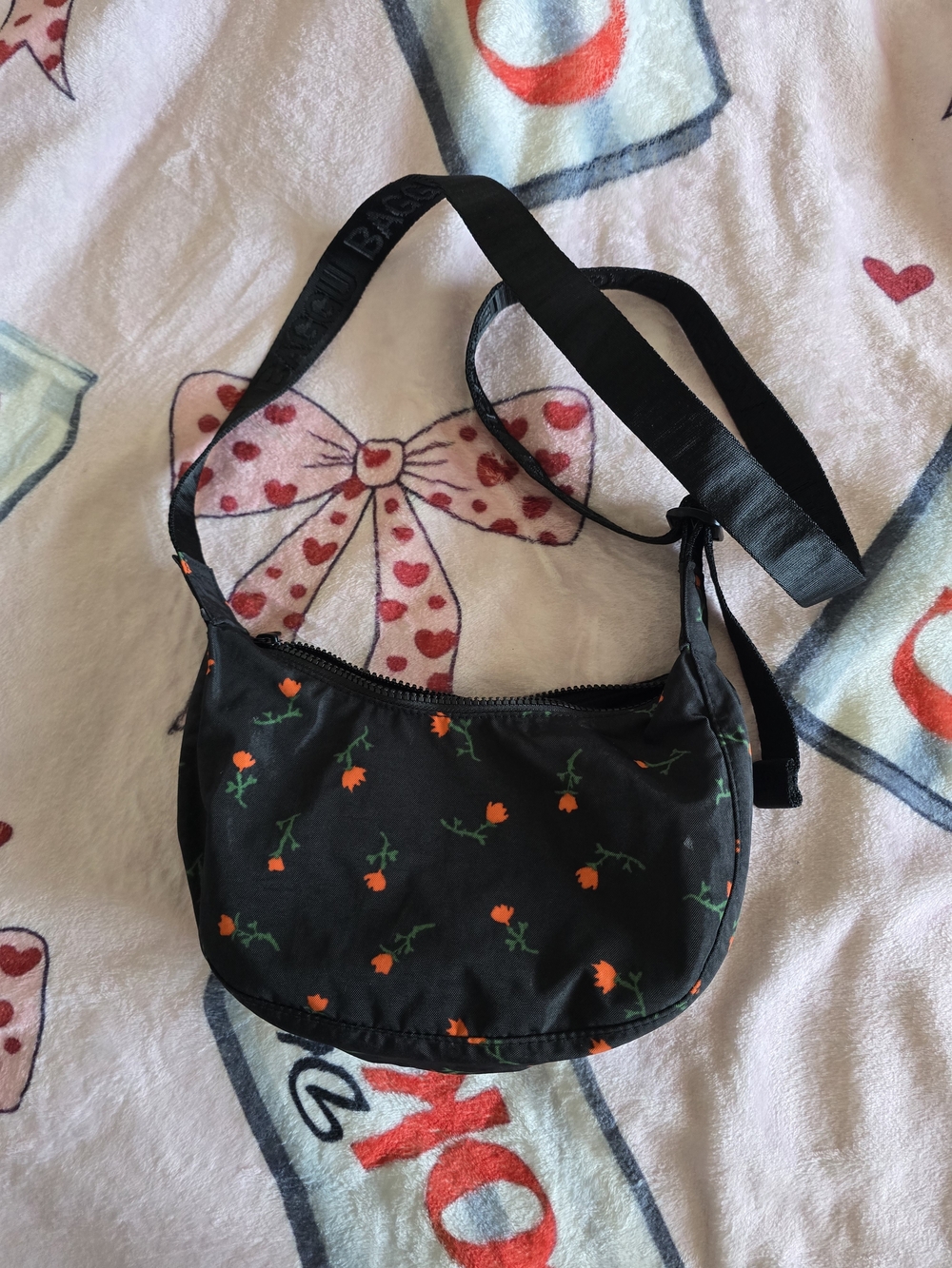 Small Nylon Crescent Bag